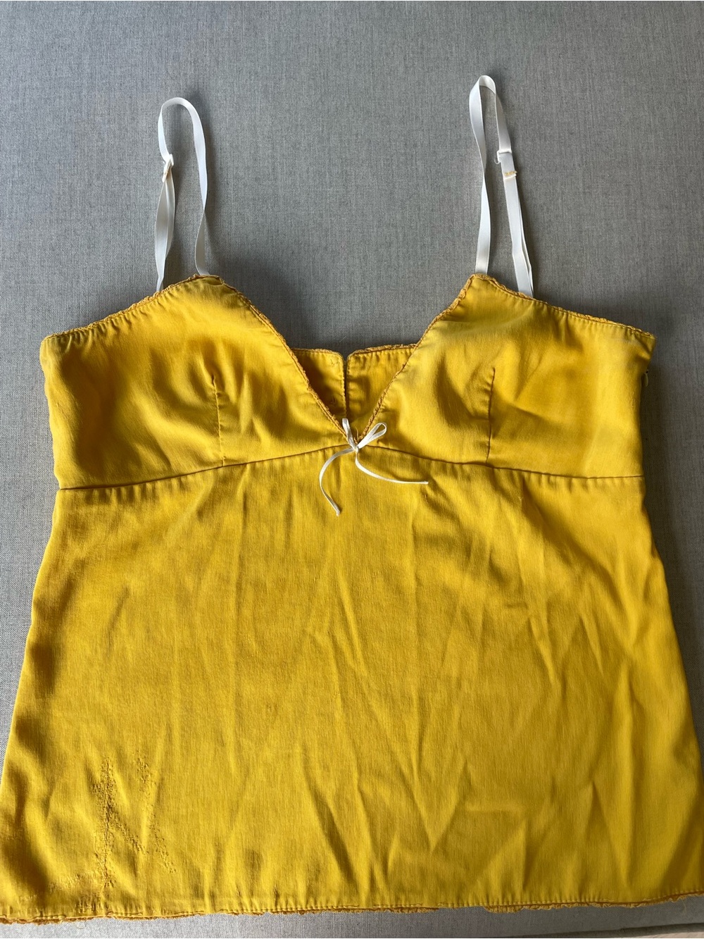 Yellow Zara TRF cami